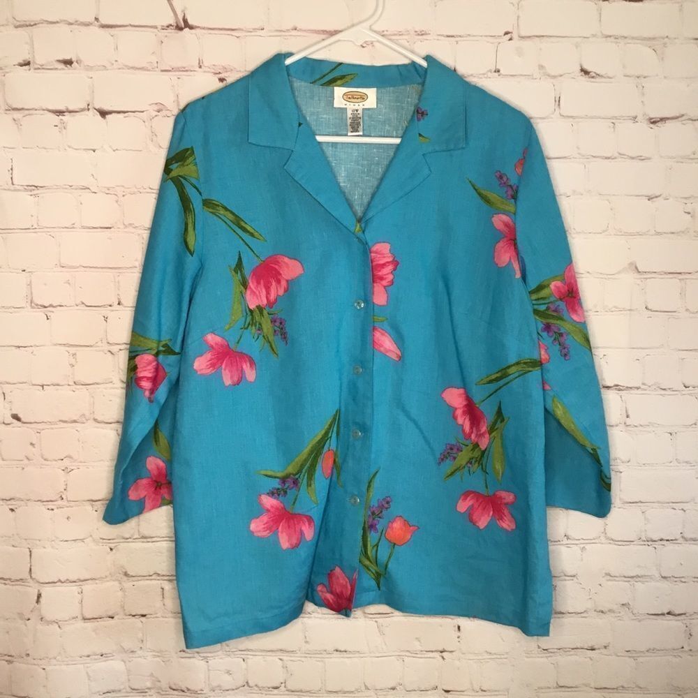 Talbots Linen Coat Jacket - Picture 7 of 9